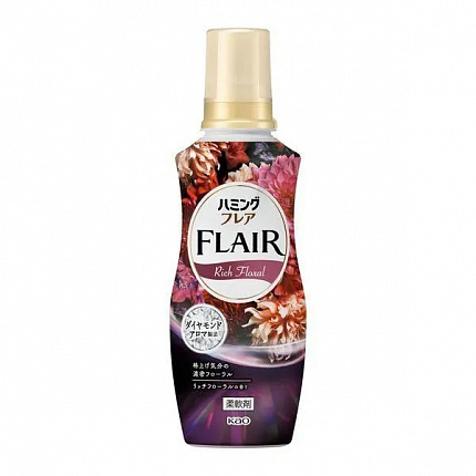 Кондиционер-смягчитель для белья KAO Flair Rich Floral с богатым цветочно-фруктовым ароматом, 520 мл