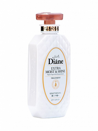Бальзам-маска кератиновая Увлажнение и блеск Moist Diane Extra Moist & Shine, 450 мл