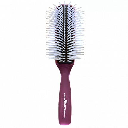 Профессиональная щетка для укладки волос VeSS BLOW BRUSH С-150, цвет ручки сиреневый