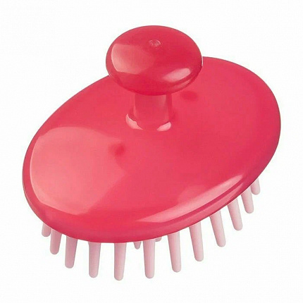 Массажная щетка для мытья головы VeSS Scalp Shampoo Brush, розовая, 1 шт.