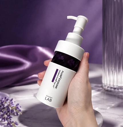 Масло для объёма и укладки волос UNLABEL LAB EX Volume Up Hair Oil с ароматом лаванды, 100 мл - Применение масла UNLABEL LAB EX Volume Up для укладки волос