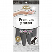 Перчатки виниловые для бытовых и хозяйственных нужд ST Family Premium Protect с двухслойной структурой и противовирусной обработкой поверхности, чёрные (внутри розовые) размер M, 1 пара