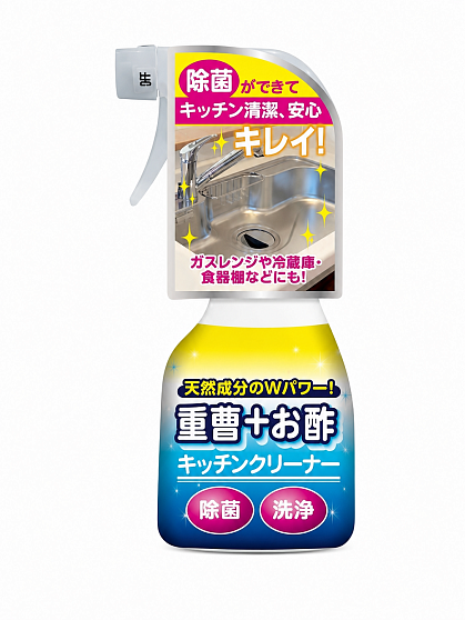 Натуральное чистящее средство с содой и уксусом для кухни YUWA Baking Soda + Vinegar Kitchen Cleaner, спрей, 300 мл