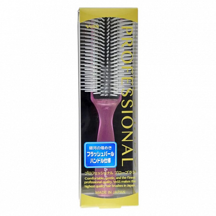 Профессиональная щетка для укладки волос VeSS BLOW BRUSH С-150, цвет ручки сиреневый