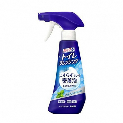 Чистящая и дезинфицирующая спрей-пенка для туалета LION Look Plus For Toilet Minty Fresh, аромат «Мятная свежесть», 300 мл