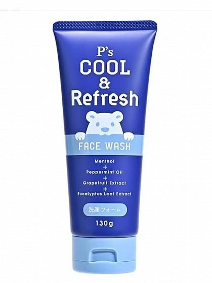 Пенка для умывания с охлаждающим эффектом KUMANO YUSHI P's COOL & Refresh, цитрусовый аромат, 130 г