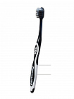 Зубная щётка Dentalpro Black-Dia Super-fine Hair Compact DC23 с платиновой коллоидной керамикой, многоуровневая с ультратонкой щетиной алмазной формы с компактной головкой, средняя жесткость, белая