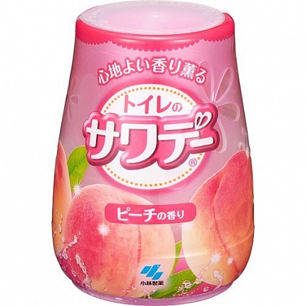 Гелевый освежитель воздуха для туалета Kobayashi Sawaday Peach, свежий аромат персика,140 г