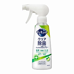 Спрей-пенка для мытья посуды KAO CuCute Clear Foam Spray Lemon Lime, с ароматом лимона и лайма, 280 мл