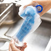 Профессиональная губка  с ручкой Kikulon PRO GLASS CLEANER для мытья изделий из стекла с антибактериальной пропиткой