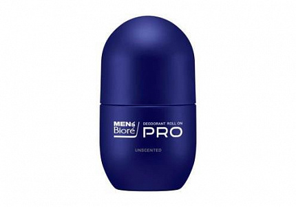 Мужской роликовый дезодорант-антиперспирант KAO Men's Biore Roll-on Pro с антибактериальным эффектом, без алюминия и аромата, 55 мл