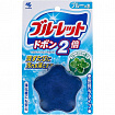 Таблетка для бачка унитаза KOBAYASHI Bluelet Dobon Double Blue Mint очищающая и дезодорирующая, с ароматом мяты, 60гр
