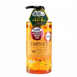 Гель для душа увлажняющий с экстрактом меда и маслом жожоба FUNS Honey Oil, 500 мл