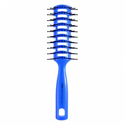 Профессиональная расческа для укладки волос VeSS SKELTON BRUSH (с антибактериальным эффектом), цвет корпуса - синий