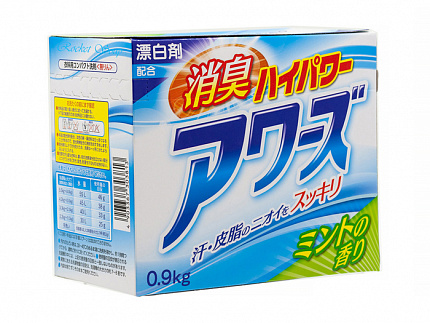 Стиральный порошок с отбеливающими компонентами ROCKET SOAP Awas, мятный аромат, 900 г
