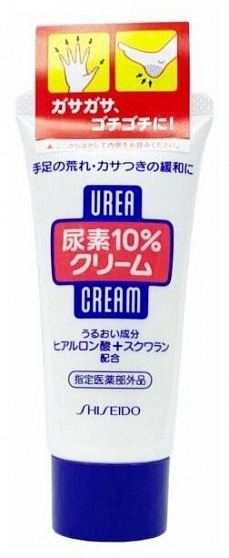 Увлажняющий и смягчающий крем для рук и ног с мочевиной Shiseido Urea 10% Cream, туба 60 г