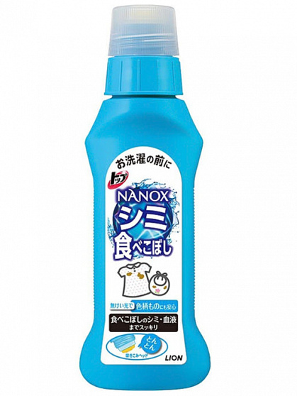 Средство для удаления масляных и пищевых пятен перед стиркой LION Top Nanox For Stain, 160 г