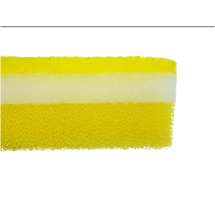 Трехслойная губка для мытья посуды Ohe Corporation Awa Qutto Soft Sponge, верхний слой средней жесткости