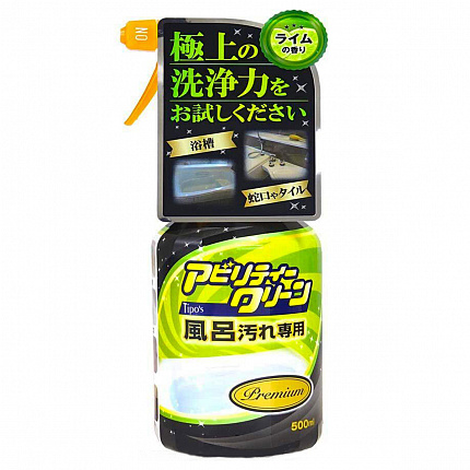 Чистящая пена для ванны YUWA Ability Clean Premium for Bath Stains, с дезинфицирующим эффектом, спрей, 500мл.