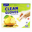 Перчатки одноразовые полиэтиленовые Clean Wrap, тонкие, размер М, 22,5 см * 28 см, 50 шт.