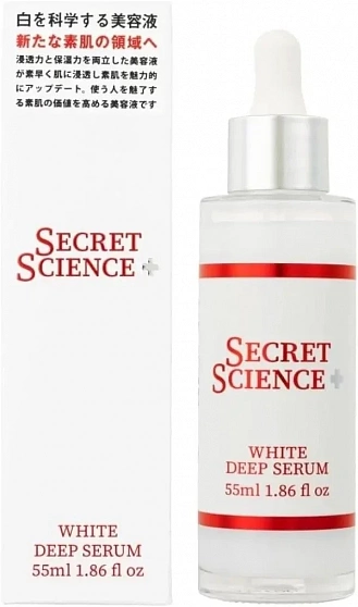 Осветляющая сыворотка для лица KOR JAPAN Secret Science White Deep Serum с экзосомами, PDRN, NMN и глутатионом, 55 мл