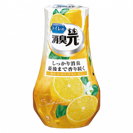 Жидкий дезодорант для туалета KOBAYASHI Shoshugen for Toilet Fresh Lemon с ароматом лимона, 400мл.