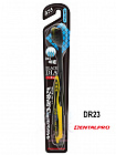 Зубная щётка Dentalpro DR23 Black-Dia Super-fine Hair Standard, жесткая щетина, желтая