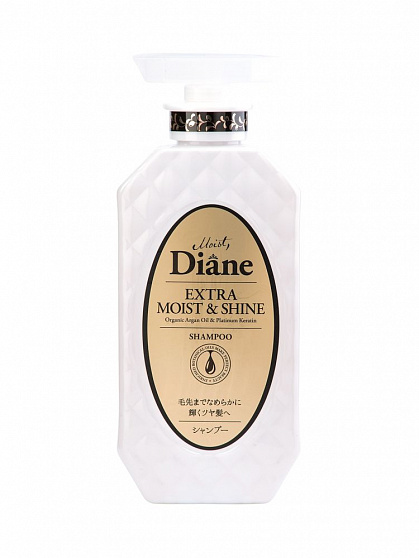 Шампунь кератиновый Увлажнение и блеск Moist Diane Extra Moist & Shine, 450 мл