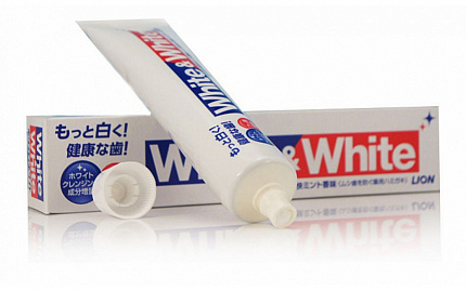 Зубная паста c двойным отбеливающим эффектом LION "White & White", 150г