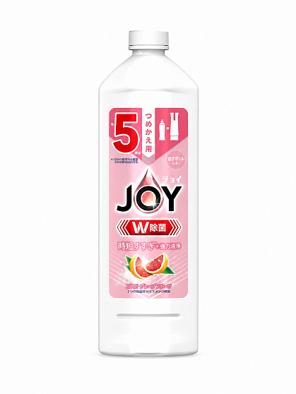 Дезинфицирующее средство для мытья посуды P&G Joy с ароматом розового грейпфрута, запасной флакон, 670 мл