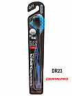Зубная щётка Dentalpro DR23 Black-Dia Super-fine Hair Standard, жесткая щетина, синяя