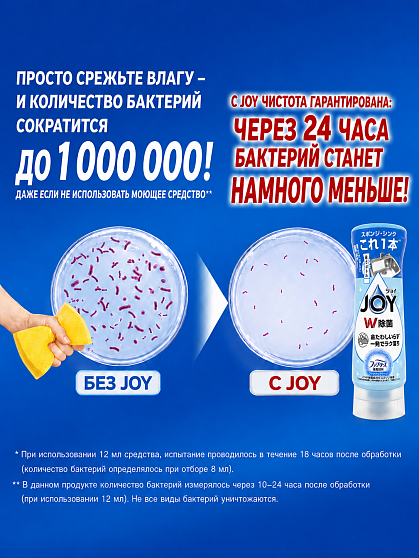 Дезинфицирующее средство для мытья посуды P&G Joy с освежающим ароматом, 290 мл