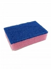 Профессиональная двухслойная губка для посуды Kikulon Pro Hand Sponge с жестким верхним слоем, 11*7*3 см