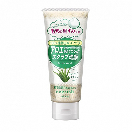 Скраб для лица Everish из скорлупы грецкого ореха с соком алоэ, 135 г