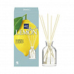 Ароматический диффузор для дома с палочками Kobayashi LEMON FRUITS Лимон (стеклянный флакон + наполнитель + палочки) 70 мл