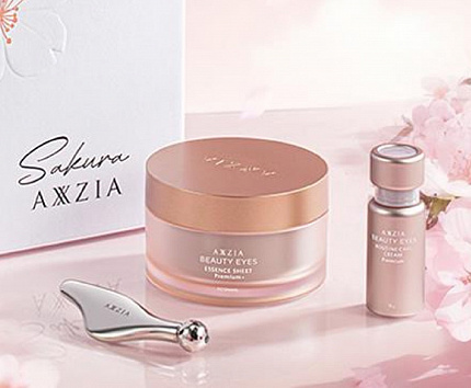Премиальный подарочный набор для ухода за кожей вокруг глаз AXXZIA Eye Care Kit Sakura