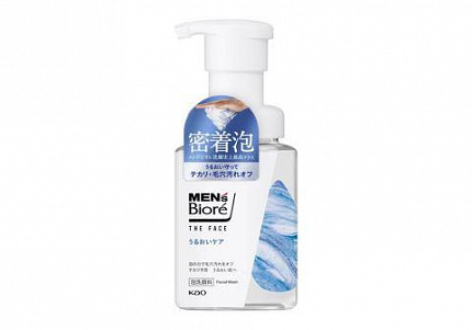 Пенка для умывания мужская KAO Men's Biore The Face Moisturizing Care для очищения и увлажнения кожи, 200 мл