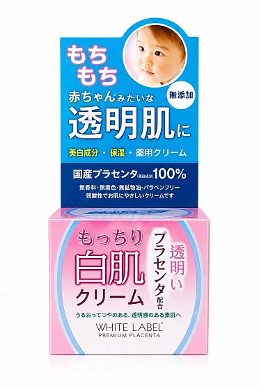 Увлажняющий подтягивающий крем–гель MICCOSMO WHITE LABEL Premium Placenta Cream с плацентой, 60 г