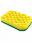 Двухслойная губка для посуды Kikulon Revo Power Kitchen Sponge с мягким абразивным слоем, 1 шт.