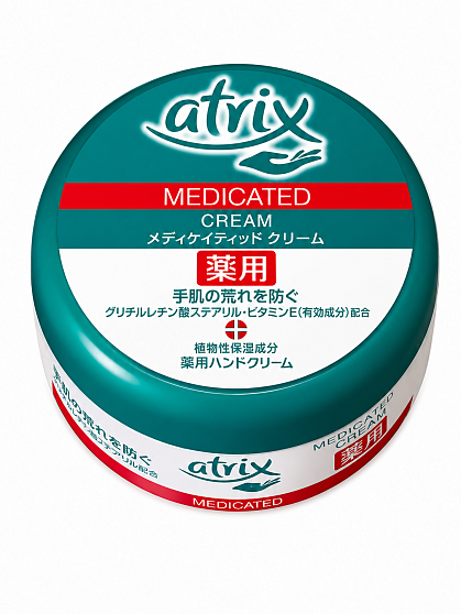 Увлажняющий крем для рук KAO Atrix Hand Cream Jar с витамином Е и экстрактом дягиля, 100 г