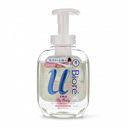 Жидкое мыло-пенка для тела "Изысканный букет" KAO Biore U Foaming Body Wash Brilliant Bouquet, с нежным цветочным ароматом, 540мл.
