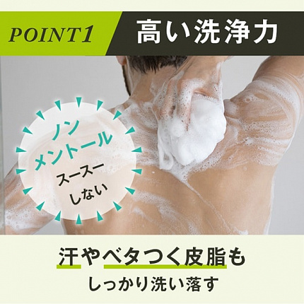 Лечебный дезодорант-гель для душа MANDOM Lucido Deodorant Nonmenthol Herbal Citrus без ментола, сменная упаковка, 380 мл