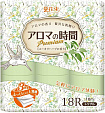 Туалетная бумага трехслойная MARUTOMI TISSUE Hanataba Aroma Time Premium Eucalyptus Herb 18 Rolls Triple, с ароматом эвкалипта, 18 рулонов