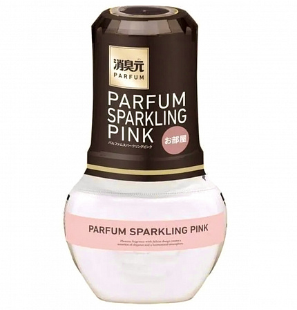 Жидкий дезодорант для комнаты KOBAYASHI for Room Parfum Sparkling Pink, с мягким ароматом розы, жасмина и персиков, 400 мл