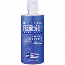 Nissan FaFa Ополаскиватель для полости рта Make A New Habbit со вкусом перечной мяты, 473 мл