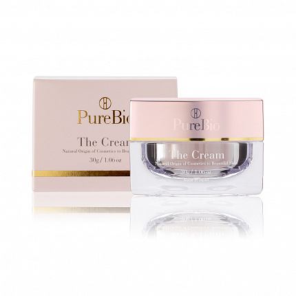 Премиальный антивозрастной крем PureBio The Cream с плацентарным комплексом, 30 г