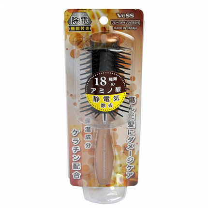 Щетка массажная с кератином и антистатическим эффектом VeSS Static Electricity Removal Hair Brush, малая
