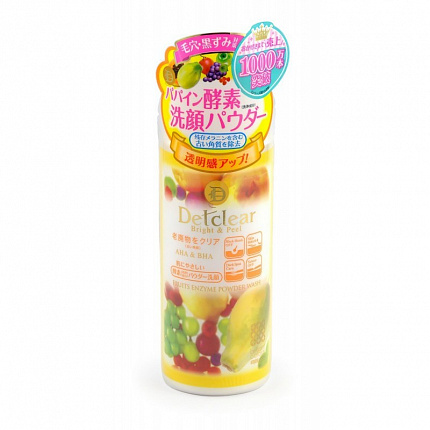 Энзимная пудра для умывания MEISHOKU Aha & Bha Fruits Enzyme Powder Wash, 75 г