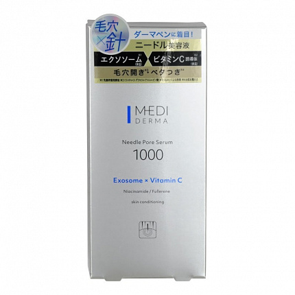 Сыворотка для лица с микроиглами Momotani MEDI DERMA Needle Pore Serum 1000 с витамином C и ниацинамидом, 12 г