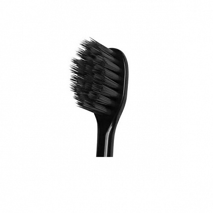 Зубная щётка с платиновой коллоидной керамикой DENTALPRO Dentalpro Black Compact, с ультратонкими щетинками, мягкая